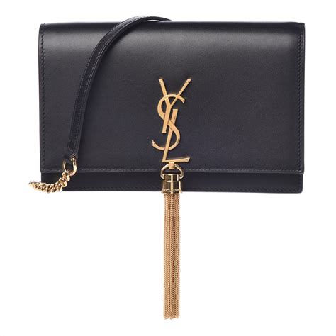 ysl classic monogramme tassel clutch|SAINT LAURENT Calfskin Classic Monogram Tassel Clutch.